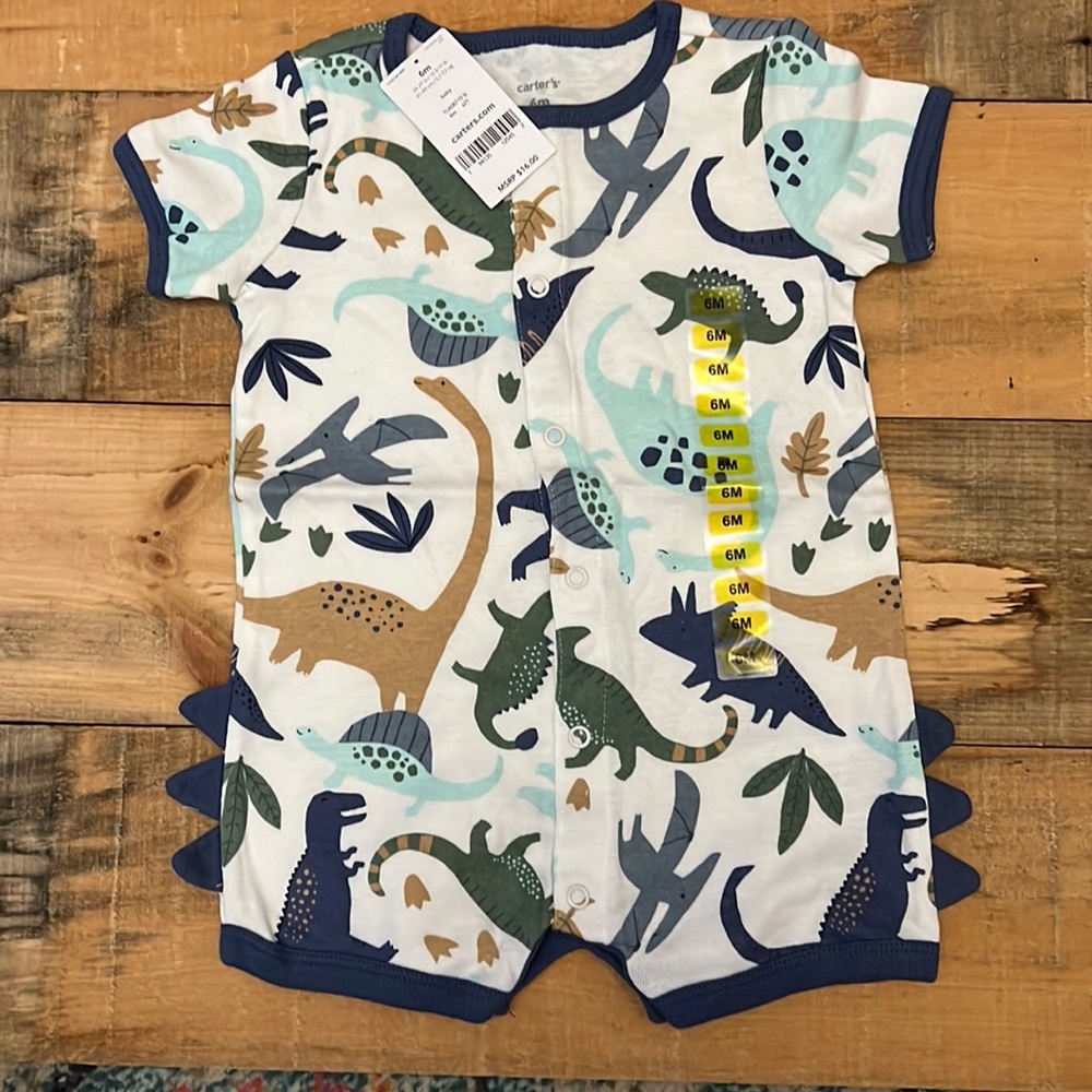 Dinosaur Baby Romper NWT 6 months